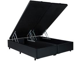 Base Cama Box Queen V-Joy Bipartido com Baú 38x158x198cm Bravus Base Cama Box Queen V-Joy Bipartido com Baú 38x158x198cm Bravus