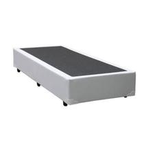 Base Cama Box solteiro 88x188 Branco Sintético acolchoes