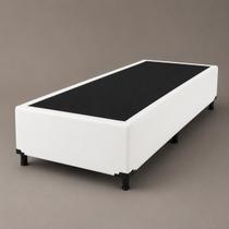 Base Cama Box solteiro 88x188 Branco sintético acolchoes Base Cama Box solteiro 88x188 Branco sintético acolchoes