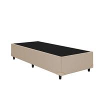 Base Cama Box Solteiro Bege Sintetico Premium 40x88x188 - Santo Box FR