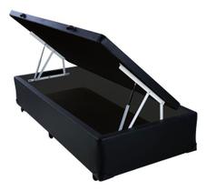 Base Cama Box Solteiro com Baú 42x88x188cm