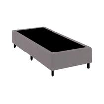 Base Cama Box Solteiro Comum Cinza Base Cama Box Solteiro Comum Cinza