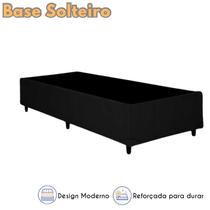 Base Cama Box Solteiro em Cori/Linho Premium com 88cm de Largura e 188cm de Comprimento