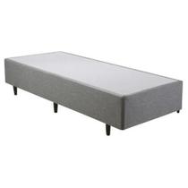 Base Cama Box Solteiro Herval Detroit Vanila 39x79x198 cm, Cinza