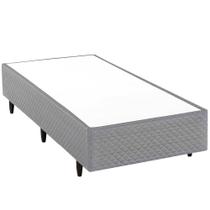 Base Cama Box Solteiro Herval Parma, 39 x 88 x 188 cm, Cinza