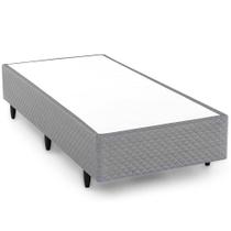 Base Cama Box Solteiro Herval Parma 39x79x198 cm, Cinza