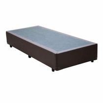 Base Cama Box Solteiro Marrom 88X188X40