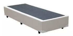 Base Cama Box Solteiro Material Sintético Bege 40x88x188 Base Cama Box Solteiro Material Sintético Bege 40x88x188