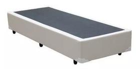 Base Cama Box Solteiro material sintético Bege 40x88x188