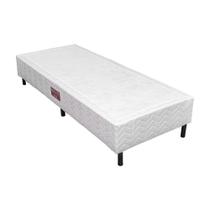 Base Cama Box Solteiro Orthocrin Fit Branco 88x188x24 Alto Suporte