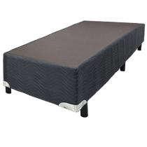Base Cama Box Solteiro Sommier Camurça 79x198x30 Ortobom Cinza/chumbo
