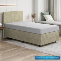Base Cama Box Viúva Suede Bordado - SkyBox