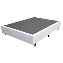 Base Cama Casal 37x138x188cm material sintético Cor Branco