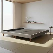 Base Cama Queen 158 Montessoriana Oriental Tatame Japonesa Suede Base Cama Queen 158 Montessoriana Oriental Tatame Japonesa Suede
