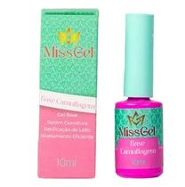Base Camuflagem Miss Gel 10ml para Unhas Impecáveis Base Camuflagem Miss Gel 10ml para Unhas Impecáveis