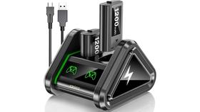 Base Carregador +2 Baterias Compatível Com Xbox Series S/x