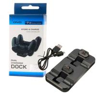 Base Carregador Duplo Dock Charge Controle Playstation 4 Ps4 - Oivo