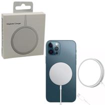 Base Carregador Indução Magsafe Compatível com Iphone XR 11 12 13 14 15 16 Pro Max Cabo USBC