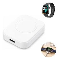 Base Carregador Para Smartwatch Colmi Modelos Magnéticos Branco