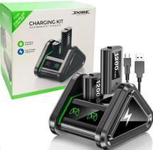 Base Carregador Pra 2 Bateria 1200Mah Controle Xbox X S - Dobe
