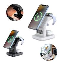 Base Carregador Sem Fio 5 Em 1 Indução Relógio Luz Noturna Base Carregador Sem Fio 5 Em 1 Indução Relógio Luz Noturna