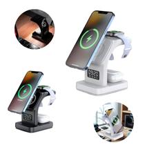 Base Carregador Sem Fio por Indução Relógio Celular Fone Luz Noturna Led Ajustável Relógio Digital Frontal Base Carregador Sem Fio por Indução Relógio Celular Fone Luz Noturna Led Ajustável Relógio Digital Frontal