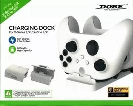 Base carregadora + 2 Baterias Compatível Controle Xbox Series X/S Dobe Dock Bco