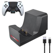 Base Carregadora REEYEAR para PS5 DualSense Edge com Suporte de Parede e LED