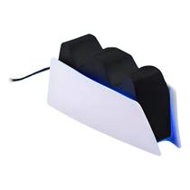 Base Carregamento Controle Dualsense Compatível Ps5 Dock Suporte Duplo Cor Branco