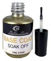 Base Coat Bella Rosa 15ML Soak off UV LED Base gel Unhas Acrigel Alongamento Fibra
