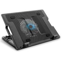 Base com Cooler para Notebook Multi, Até 17", 2x USB, LED, Preto - AC166 Base com Cooler para Notebook Multi, Até 17", 2x USB, LED, Preto - AC166