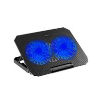 Base com Cooler para Notebook Xtrike Me, com 2 Fans, até 17", 2x USB, com Apoio para Celular, LED, Preto - FN-818 Base com Cooler para Notebook Xtrike Me, com 2 Fans, até 17", 2x USB, com Apoio para Celular, LED, Preto - FN-818