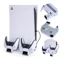 Base Com Cooler Para Resfriamento Ps5 Vertical Suporte Carregador 2 Controle Base Com Cooler Para Resfriamento Ps5 Vertical Suporte Carregador 2 Controle