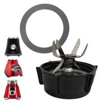 Base Com Lâmina Liquidificador Oster Anel Vedação Reserva