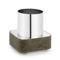 Base com material sintético e Vaso Baixo Fragmentos Prata Base com material sintético e Vaso Baixo Fragmentos Prata