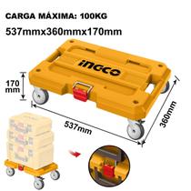 Base Com Rodas para Caixas Ferramentas Empilháveis INGCO Carga 100KG HHWB61001 Base Com Rodas para Caixas Ferramentas Empilháveis INGCO Carga 100KG HHWB61001