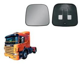 Base com Vidro Espelho Retrovisor SC S5 P250/P270/P310/P340/P360 até 2018 Econômico - LD/LE - Scania