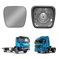 Base com Vidro para Espelho Retrovisor Auxiliar Iveco Tector
