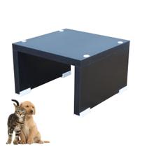 Base Comedouro Bebedouro Cachorro Elevado Pet MDF Colors - Preto