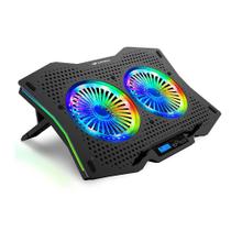 Base Cooler Com LCD e Ajuste de Velocidade Suporte Para Notebook 17,3 Gamer Led - C3 Tech Base Cooler Com LCD e Ajuste de Velocidade Suporte Para Notebook 17,3 Gamer Led - C3 Tech
