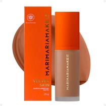 Base Corretivo Matte Mari Maria Velvet Skin Bege Escuro 25G