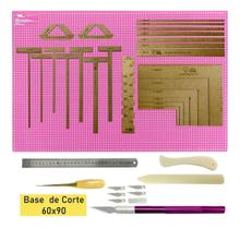 Base Corte A1 90x60 Rosa Gabaritos T Cartonagem Wireo Regua Base Corte A1 90x60 Rosa Gabaritos T Cartonagem Wireo Regua