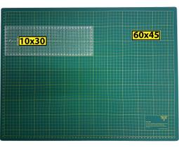Base Corte A2 60x45cm Régua 10x30cm Scrapbook Patchwork.