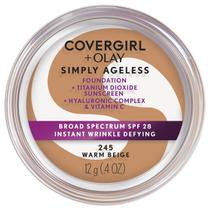 Base COVERGIRL Simply Ageless 245 Bege Quente - 12ml