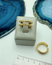 Base de Anel Banhado a Ouro 18k - 01 Unidade Base de Anel Banhado a Ouro 18k - 01 Unidade