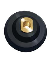 Base de apoio de borracha ComeFloor 10 cm com fixação por tiras autocolantes 5/8"-11 Base de apoio de borracha ComeFloor 10 cm com fixação por tiras autocolantes 5/8"-11
