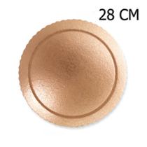 Base de Bolo Cake Board Ouro Rose 28CM - Ultrafest
