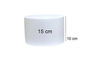 Base de bolo fake 15 x 10 cm de isopor