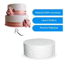 Base de bolo fake 30 x 10 cm de isopor