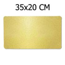 Base de Bolo Retangular Ouro 35x20CM - Ultrafest